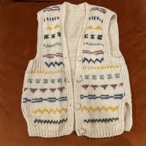 Multicolored Vintage Sweater Vest
